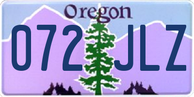 OR license plate 072JLZ