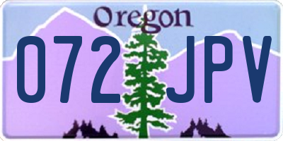OR license plate 072JPV