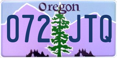 OR license plate 072JTQ