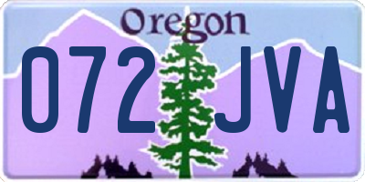 OR license plate 072JVA