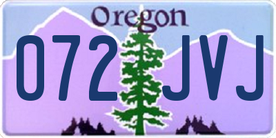 OR license plate 072JVJ