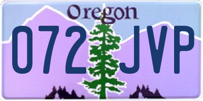 OR license plate 072JVP