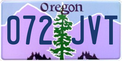 OR license plate 072JVT