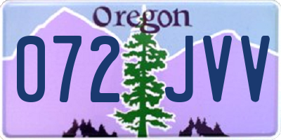 OR license plate 072JVV