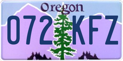 OR license plate 072KFZ