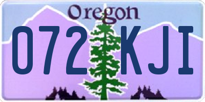 OR license plate 072KJI