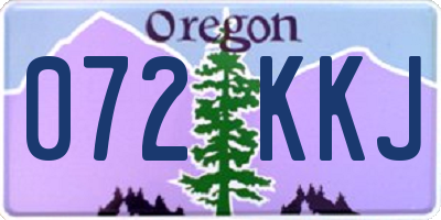 OR license plate 072KKJ