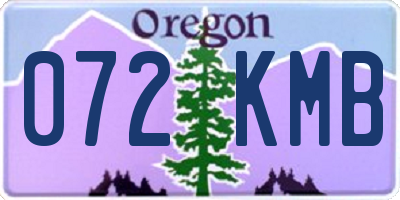 OR license plate 072KMB