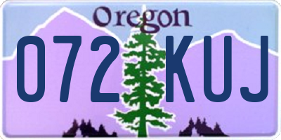 OR license plate 072KUJ