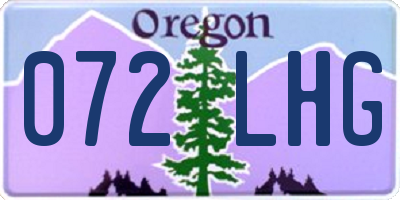 OR license plate 072LHG
