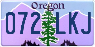 OR license plate 072LKJ