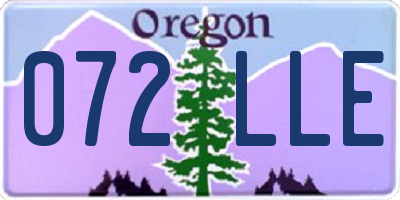 OR license plate 072LLE