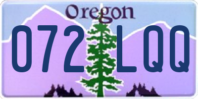 OR license plate 072LQQ