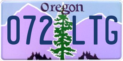 OR license plate 072LTG