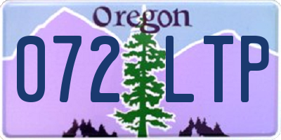 OR license plate 072LTP