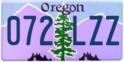 OR license plate 072LZZ