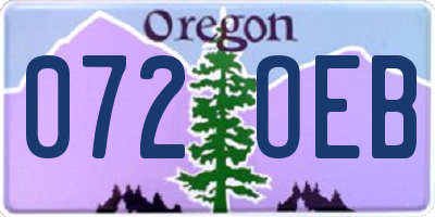 OR license plate 072OEB