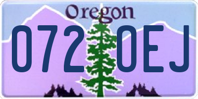 OR license plate 072OEJ