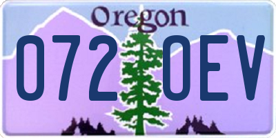 OR license plate 072OEV