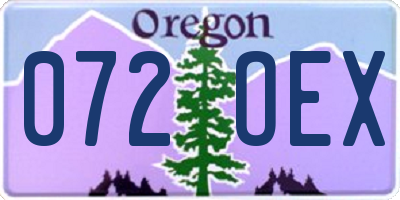 OR license plate 072OEX