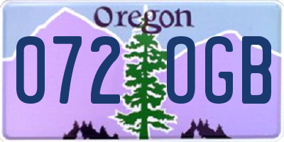 OR license plate 072OGB