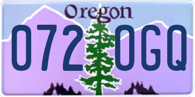 OR license plate 072OGQ