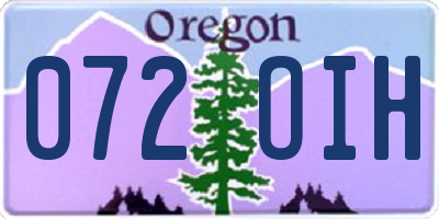 OR license plate 072OIH
