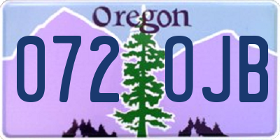 OR license plate 072OJB