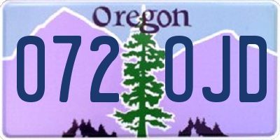 OR license plate 072OJD