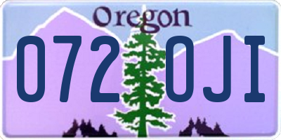 OR license plate 072OJI