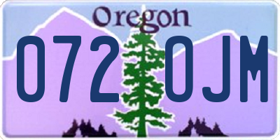OR license plate 072OJM