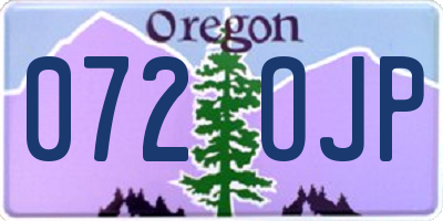 OR license plate 072OJP