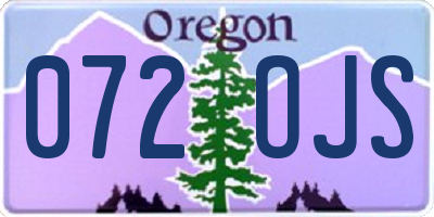 OR license plate 072OJS