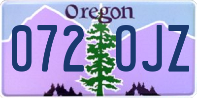 OR license plate 072OJZ