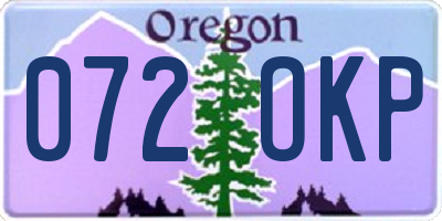 OR license plate 072OKP