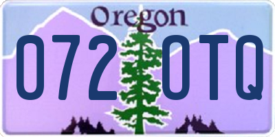 OR license plate 072OTQ