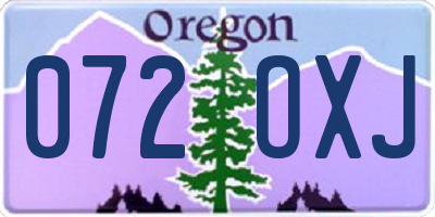 OR license plate 072OXJ