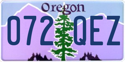 OR license plate 072QEZ
