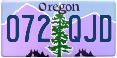 OR license plate 072QJD