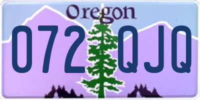 OR license plate 072QJQ
