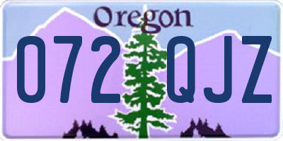 OR license plate 072QJZ