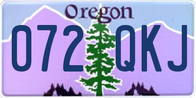 OR license plate 072QKJ