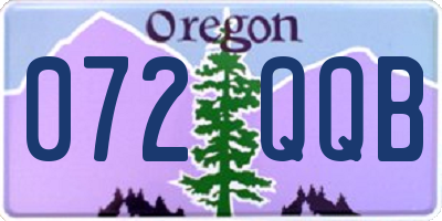 OR license plate 072QQB