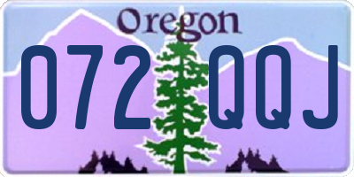 OR license plate 072QQJ