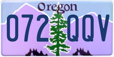 OR license plate 072QQV