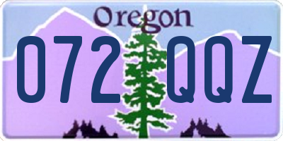 OR license plate 072QQZ