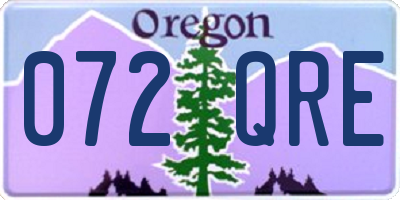 OR license plate 072QRE