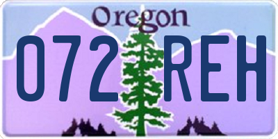 OR license plate 072REH