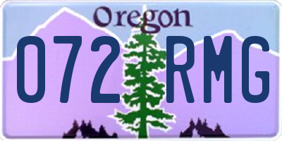 OR license plate 072RMG