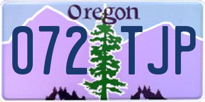 OR license plate 072TJP